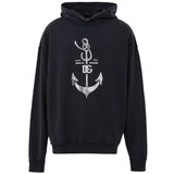 Sweat-shirt en coton bleu Dolce &amp; Gabbana
