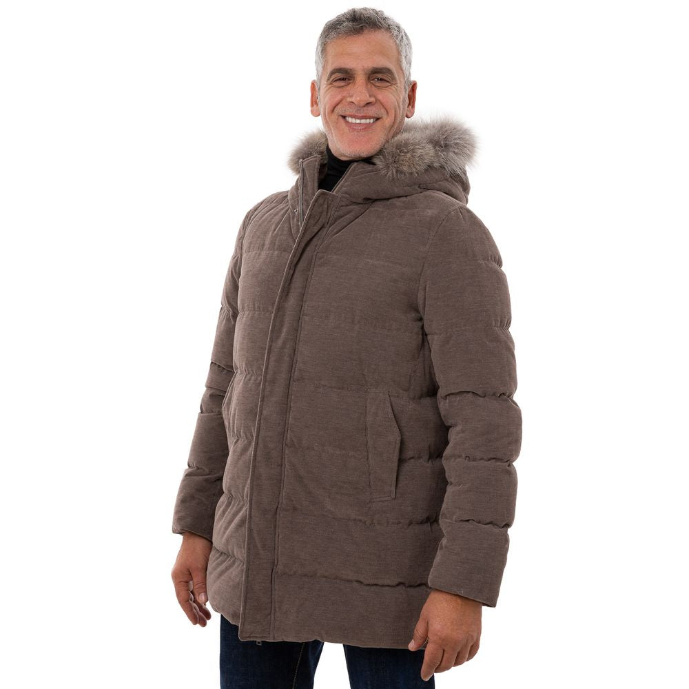 Vestes et manteaux en coton marron de Herno