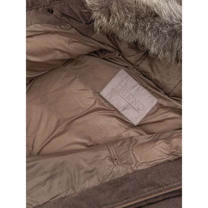 Herno Brown Cotton Jackets & Coat