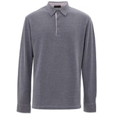Polo en coton bleu Corneliani