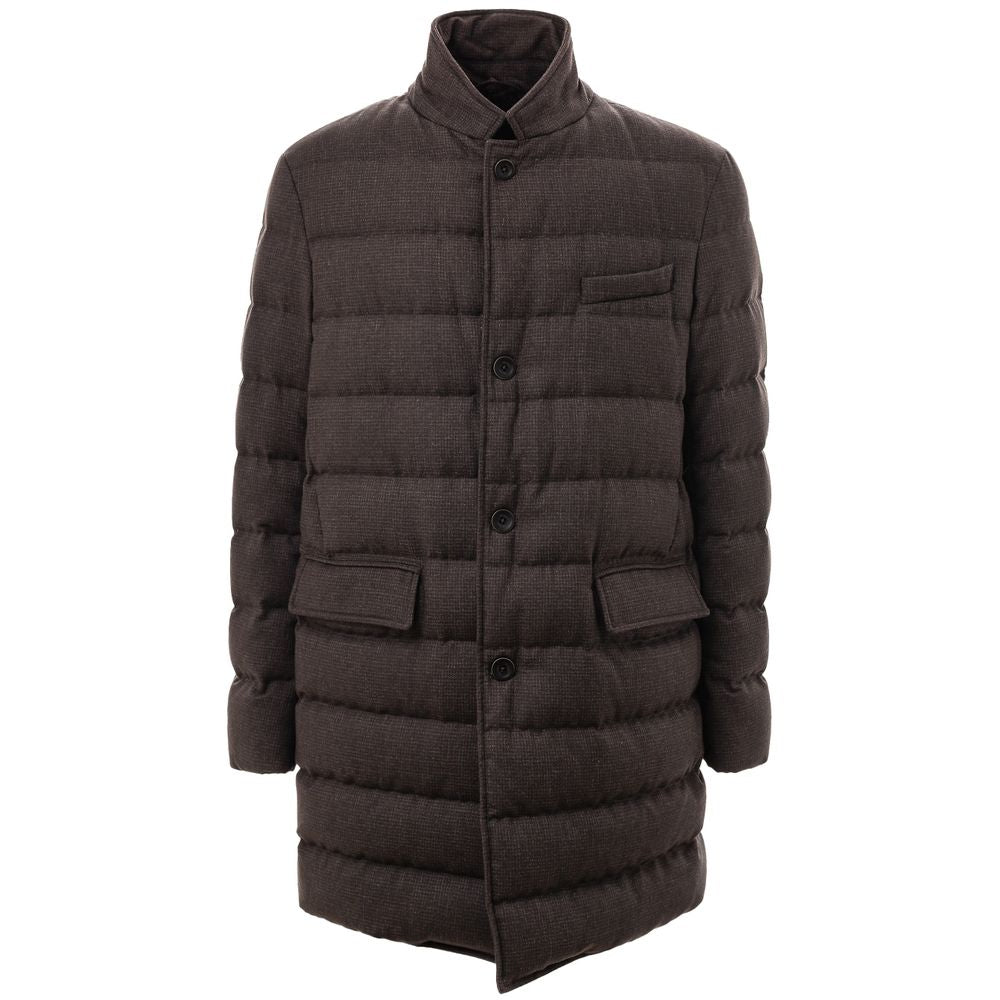 Vestes et manteaux en laine marron de Herno