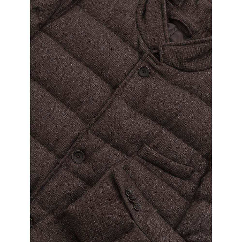 Vestes et manteaux en laine marron de Herno