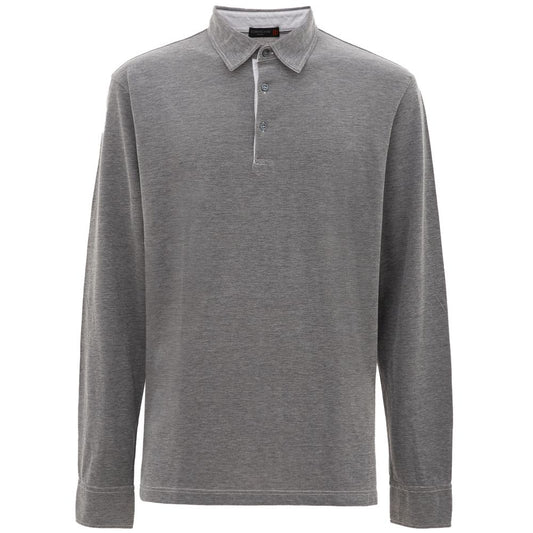 Corneliani grijze katoenen poloshirt