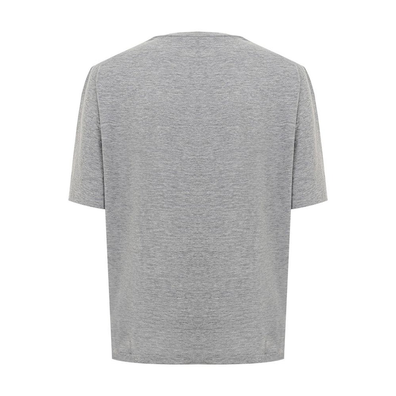 Dsquared² Elegant Gray Cotton Top for Women - Stylish Comfort