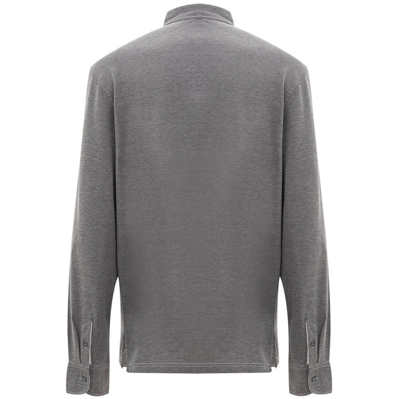 Corneliani grijze katoenen poloshirt