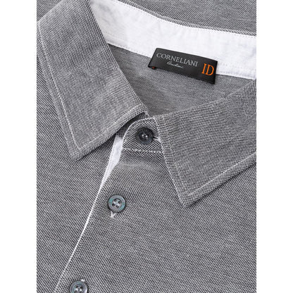 Corneliani grijze katoenen poloshirt