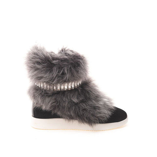 Baskets en néoprène noir de Giuseppe Zanotti