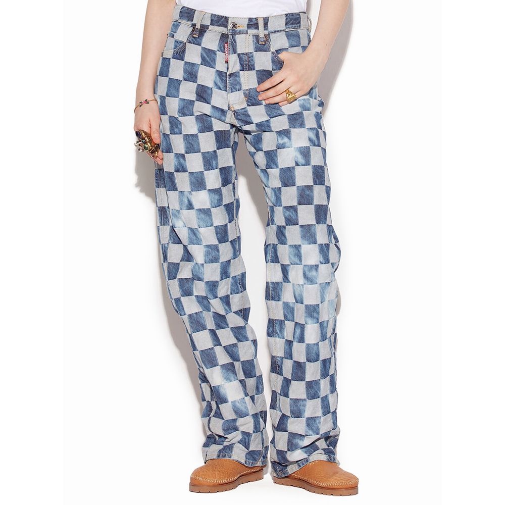 Dsquared² Jean Relaxed Fit en Coton Bleu