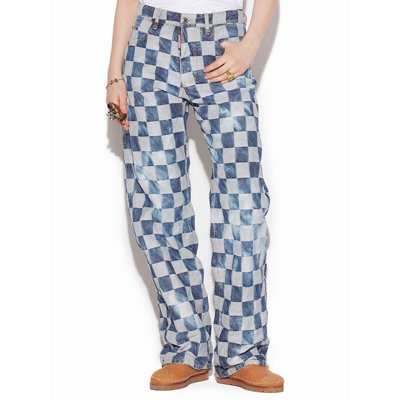 Dsquared² Jean Relaxed Fit en Coton Bleu