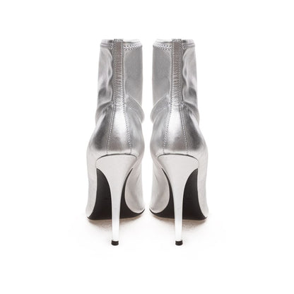 Botte en cuir grise de Giuseppe Zanotti