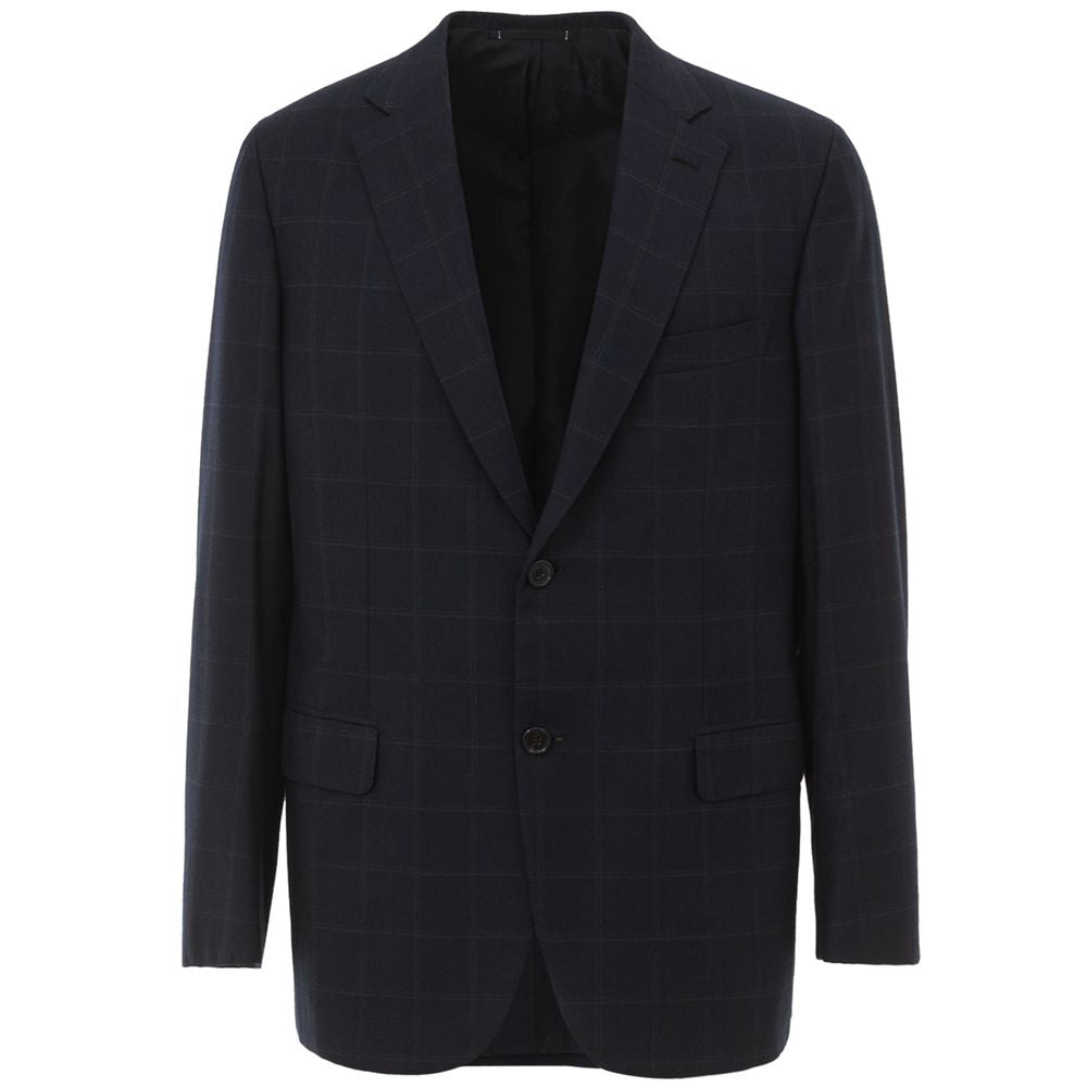 Blazer en laine bleue Brioni