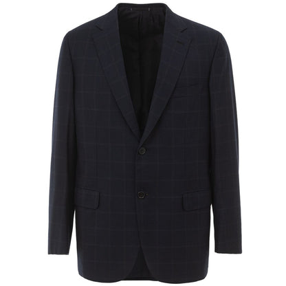 Blazer en laine bleue Brioni