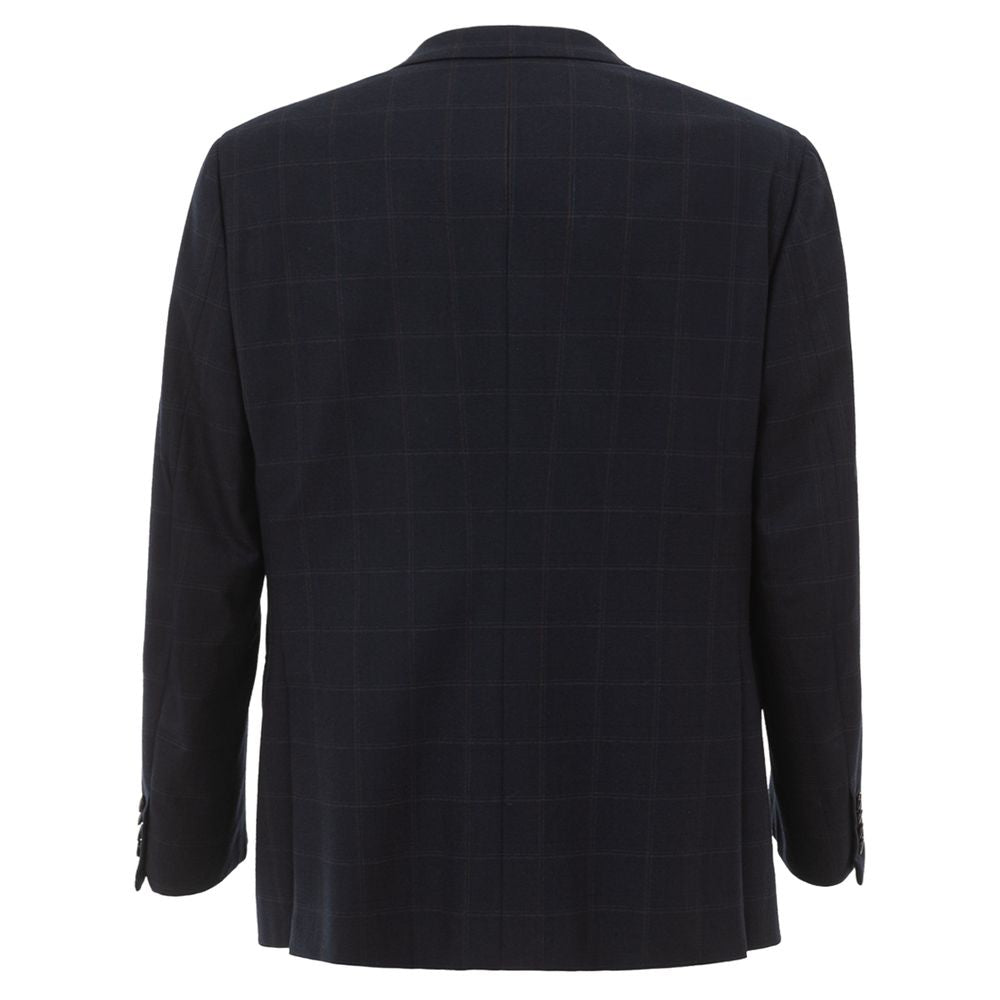 Blazer en laine bleue Brioni