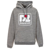 Sweat à capuche gris en coton Dsquared²