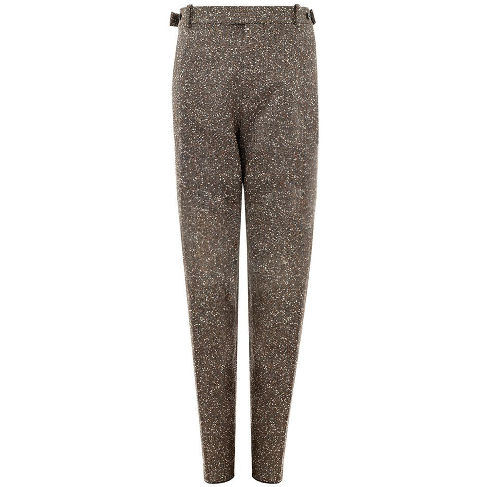 Bottega Veneta Pantalon Multicolore en Viscose pour Soirées Élégantes