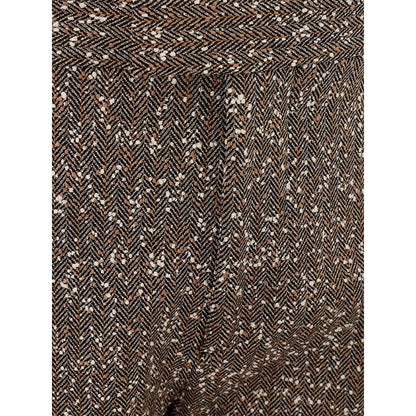 Pantalon en viscose multicolore Bottega Veneta pour soirées élégantes