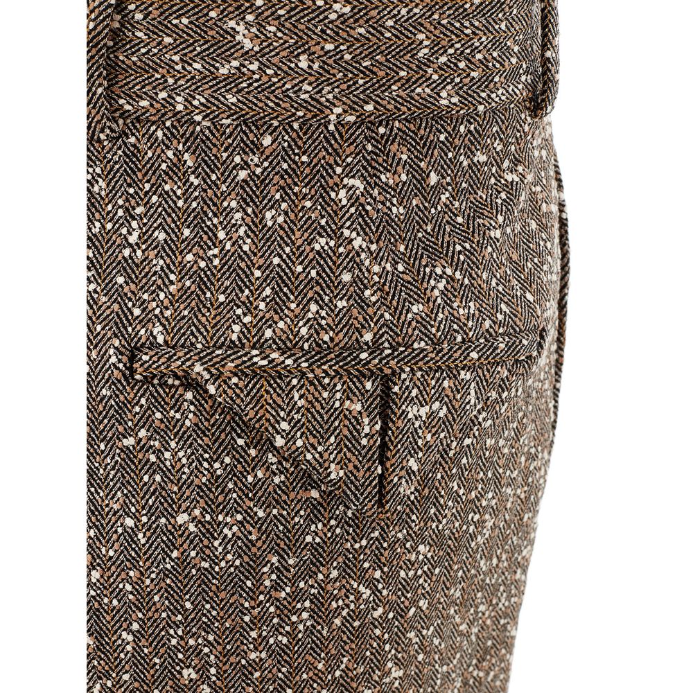 Bottega Veneta Pantalon Multicolore en Viscose pour Soirées Élégantes