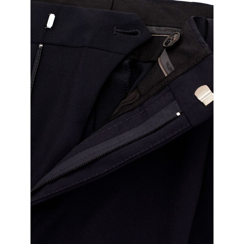 Pantalon en Laine Noir Valentino
