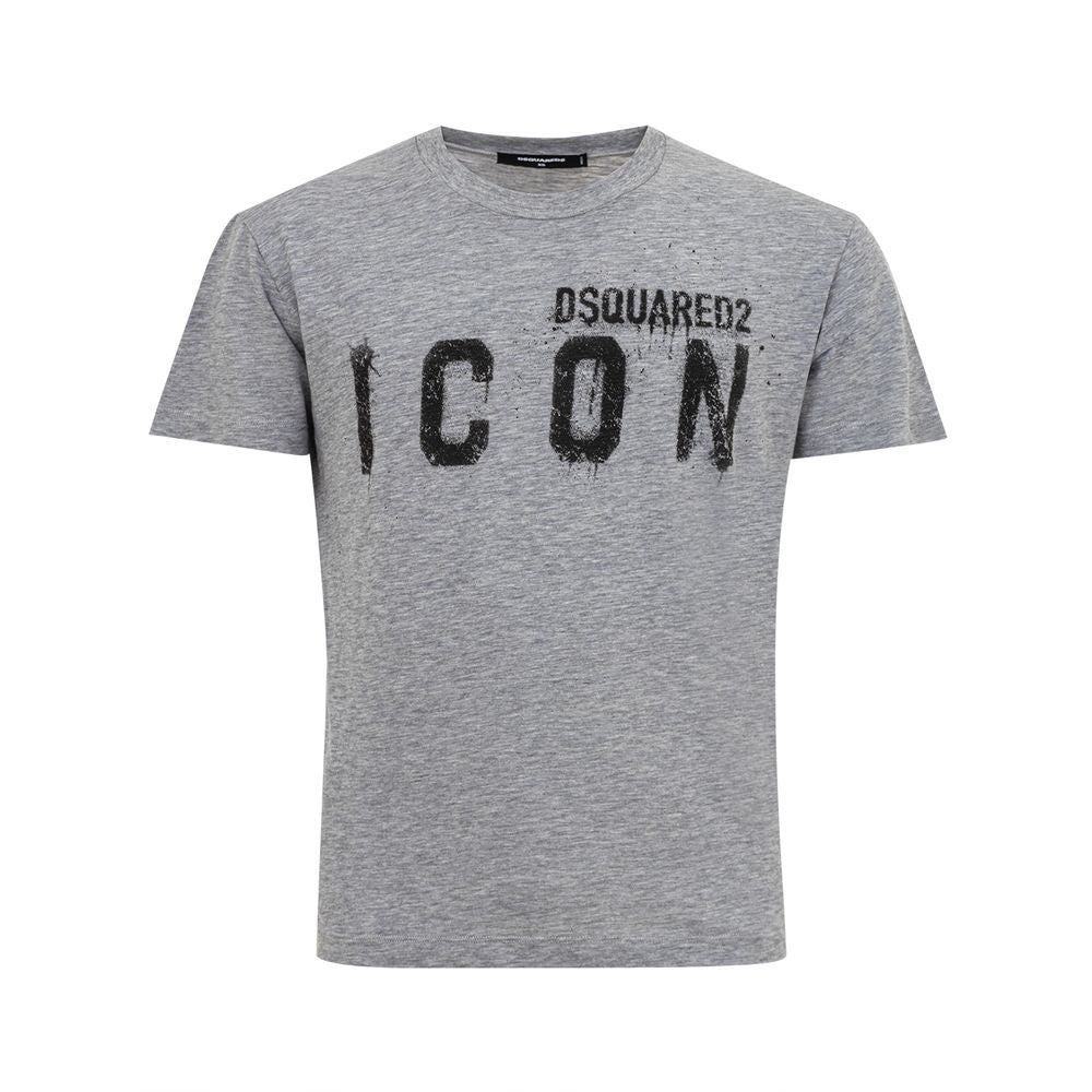 T-shirt en coton gris clair Dsquared² pour homme élégant