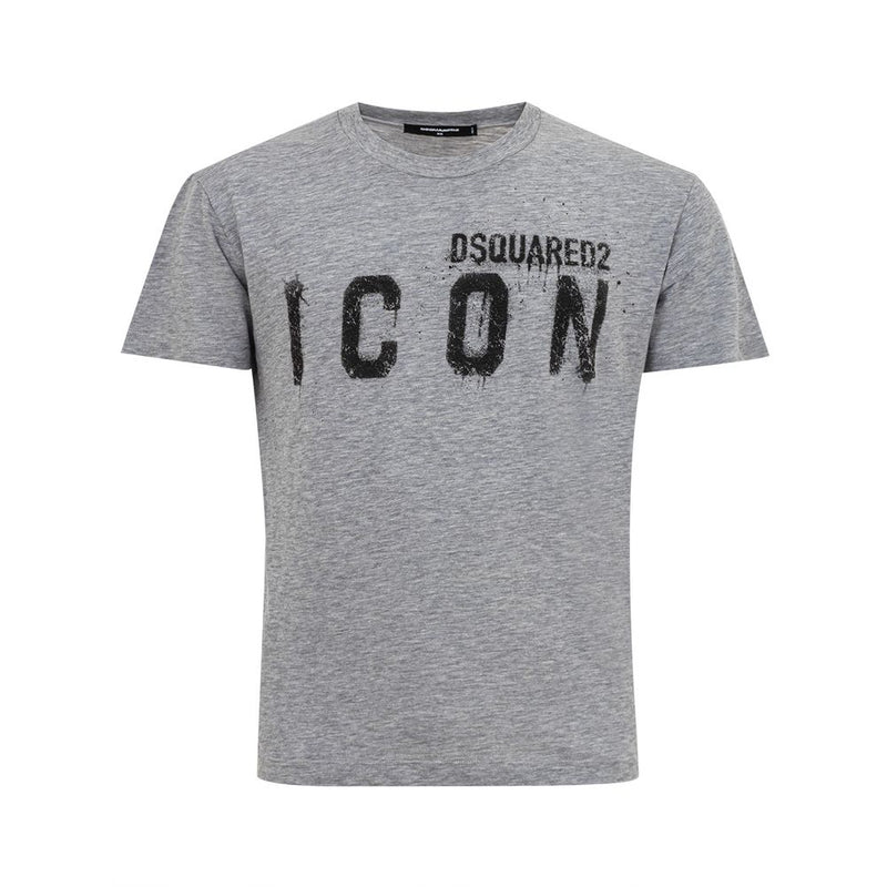 T-shirt en coton gris clair Dsquared² pour homme élégant