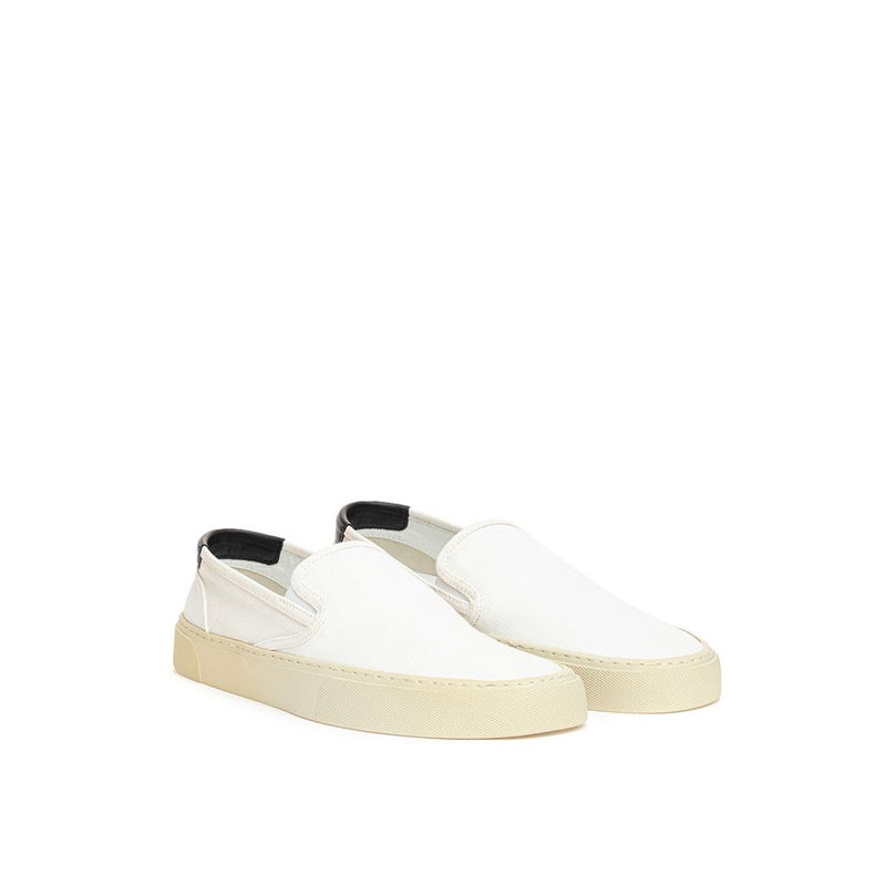 Saint Laurent Venice White Cotton Sneaker