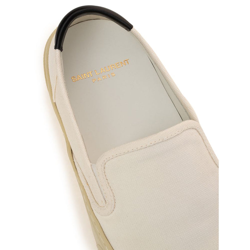 Saint Laurent Venice White Cotton Sneaker