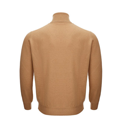 Pull en laine marron élégant pour homme KANGRA