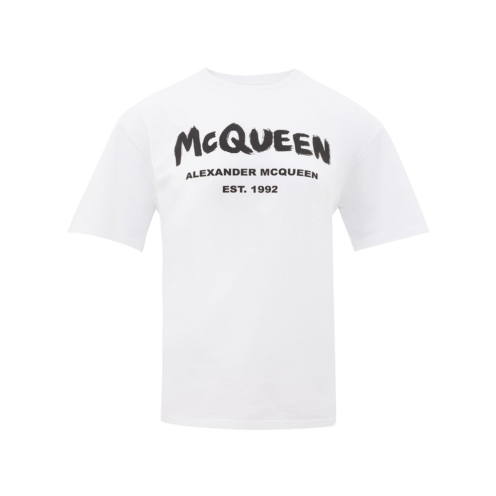 T-shirt en coton blanc Alexander McQueen pour femmes