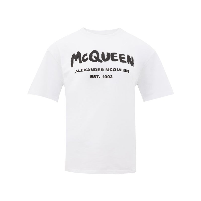 T-shirt en coton blanc Alexander McQueen pour femmes