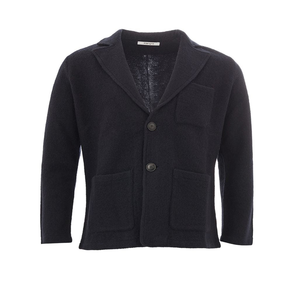Veste en laine bleue élégante KANGRA pour homme