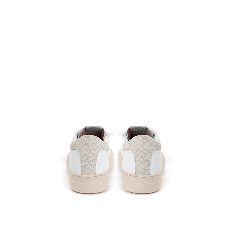 P448 White Leather Sneakers - Stylish Comfort for Everyday Wear