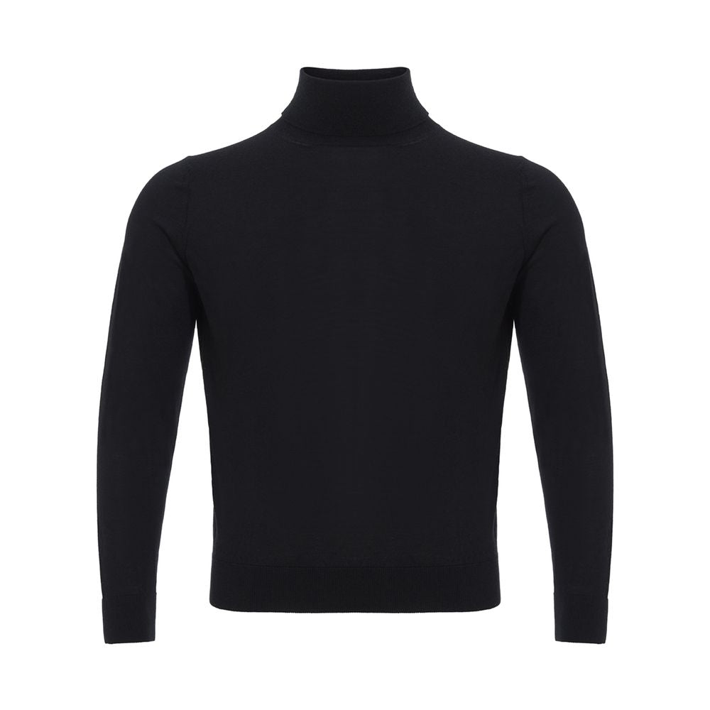 Pull en cachemire noir de luxe italien de Colombo