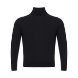 Pull en cachemire noir de luxe italien de Colombo