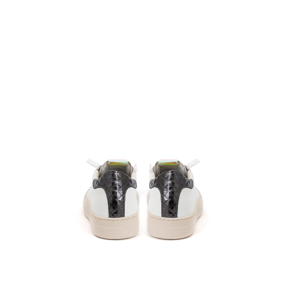 P448 All-White Italian Leather Sneakers - Chic Comfort