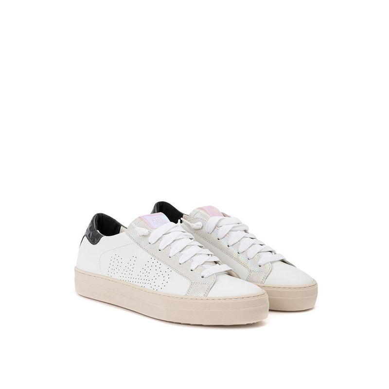 P448 All-White Leather Sneakers - Luxury Italian Design