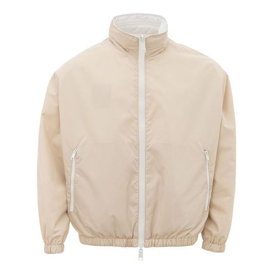 Armani Exchange beige polyamide jas voor de moderne man.