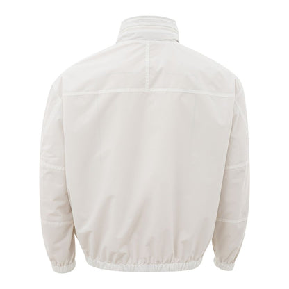 Armani Exchange beige polyamide jas voor de moderne man.