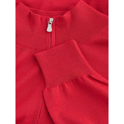 Gran Sasso Elegant Crimson Wollen T-Shirt voor Heren