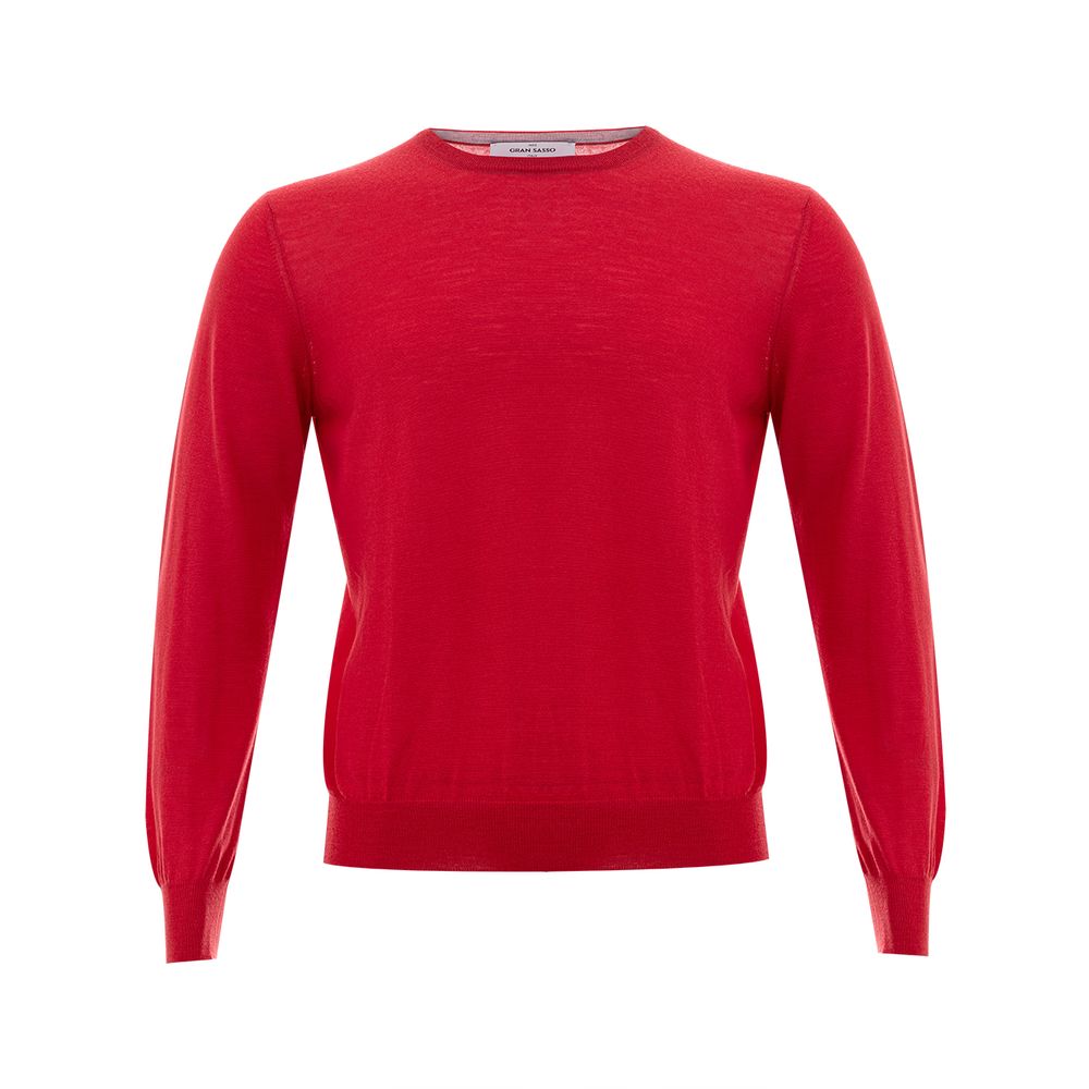 Pull en laine rouge élégant Gran Sasso pour homme
