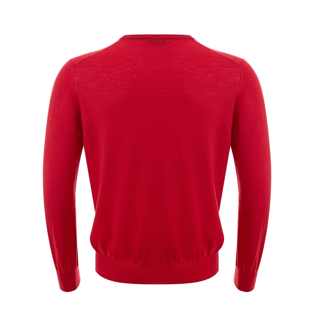 Pull en laine rouge élégant Gran Sasso pour homme