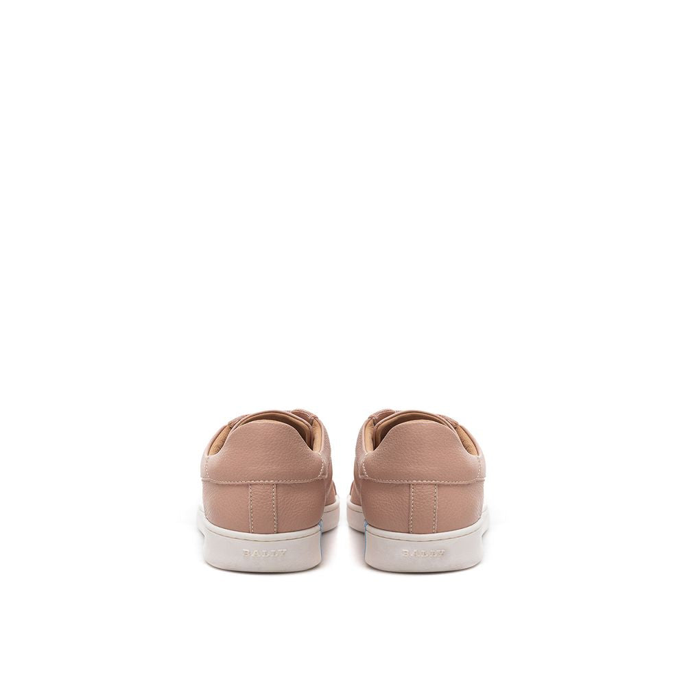 Bally Elegant Pink Leather Sneakers for Women