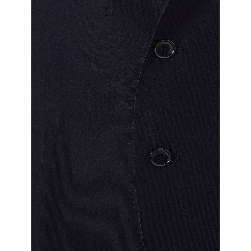 Elegante blauwe katoenen Lardini jas