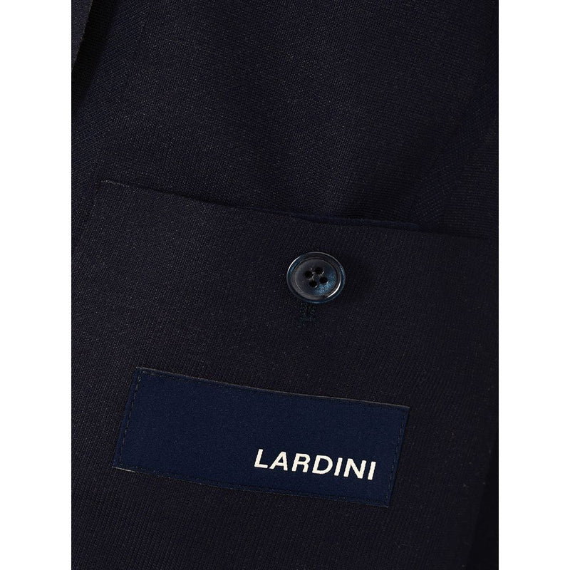 Elegante blauwe katoenen Lardini jas