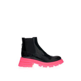 Bottes en Cuir Noir Élégantes Alexander McQueen
