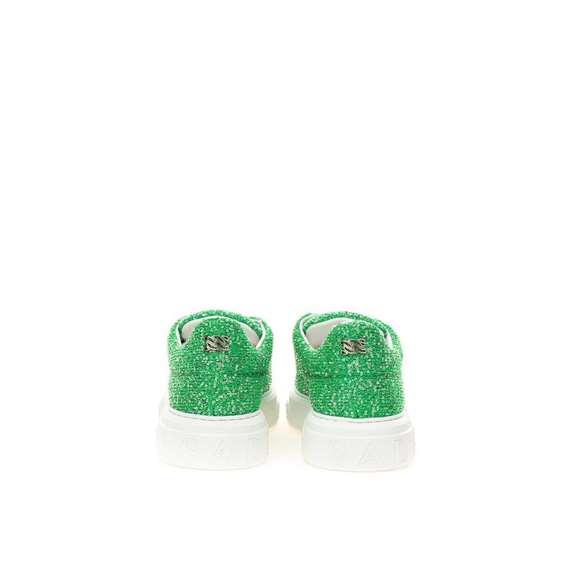 Casadei Emerald Elegance Leather Sneakers for Women