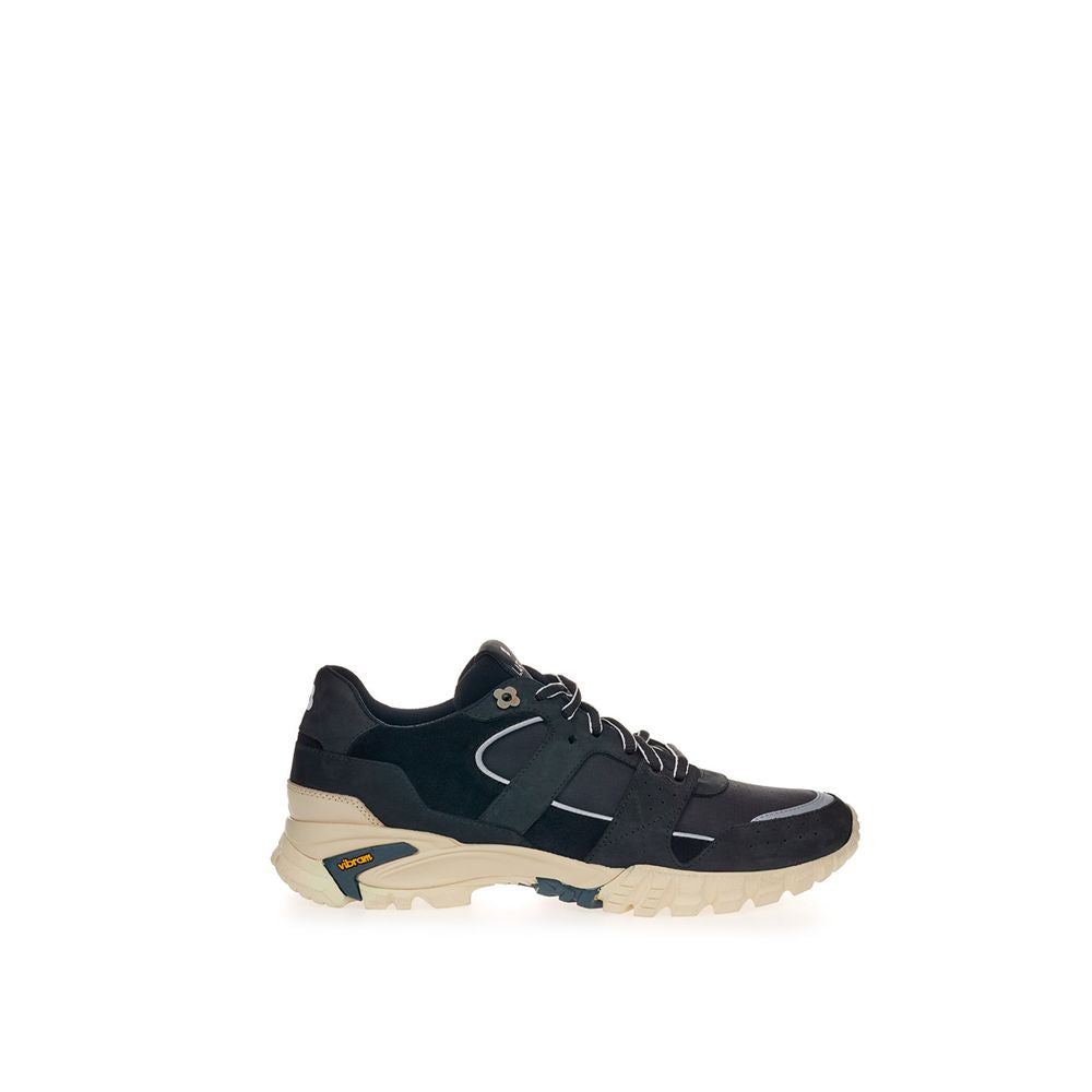 Lardini Black Suede Leather Sneaker - Élégance et Durabilité