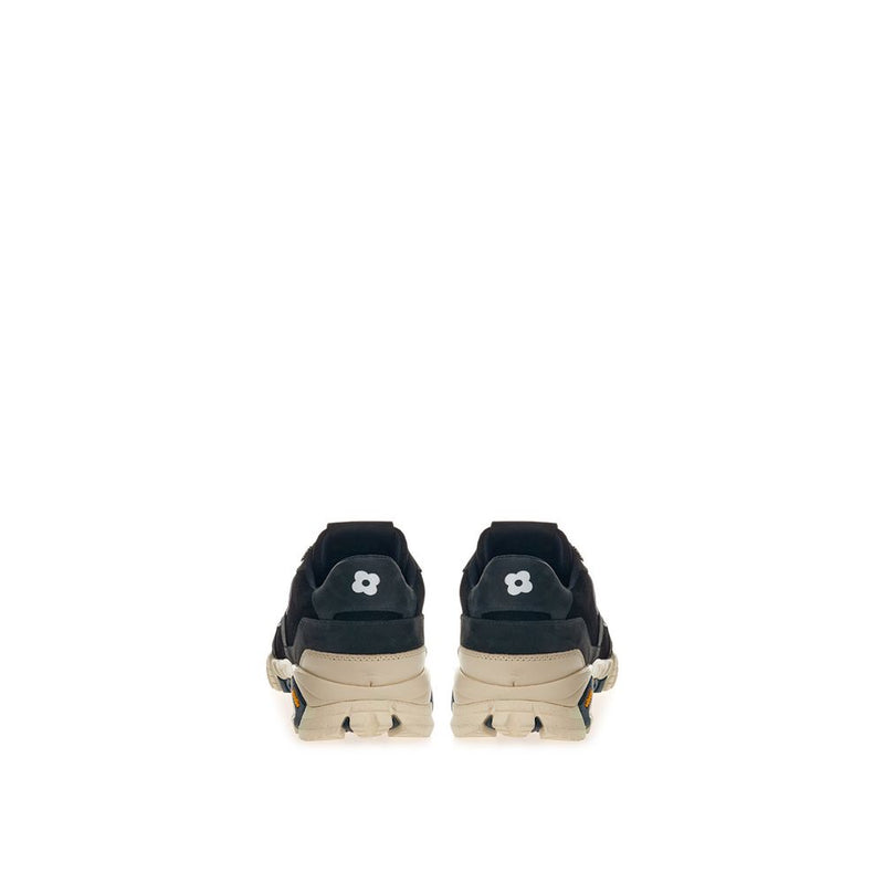 Lardini Black Suede Leather Sneaker - Élégance et Durabilité