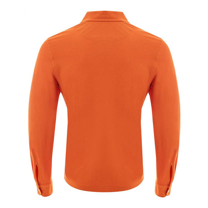 Gran Sasso Elegant Oranje Katoenen Poloshirt voor Heren