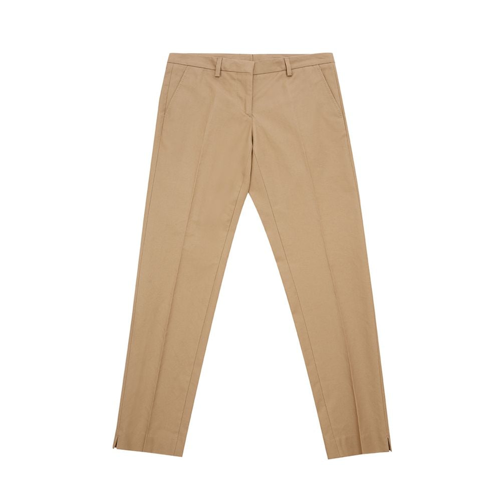 Pantalon en Coton Brun Élégant Lardini pour Femmes