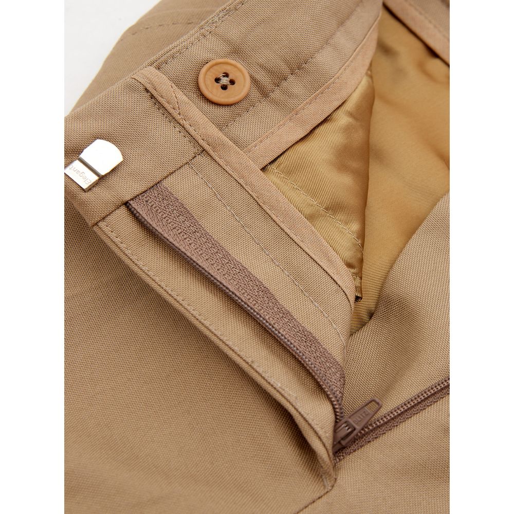 Pantalon en Coton Brun Élégant Lardini pour Femmes